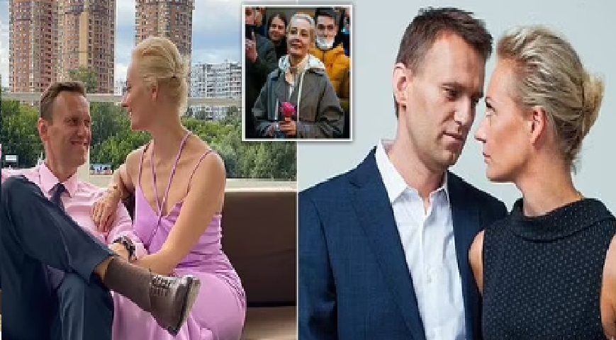 Late Alexei Navalny and widow Yulia Navalnaya